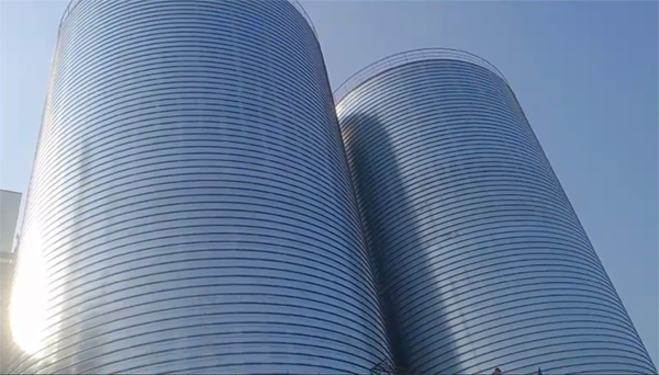 北泉镇2座混凝土高架卷板仓